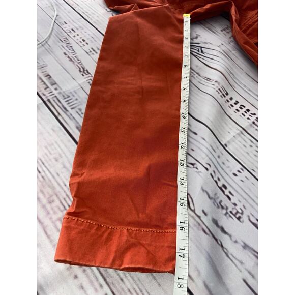 Eddie Bauer Jacket Womens 2p Long Sleeve Lapel Pockets Lightweight Orange - Picture 10 of 14